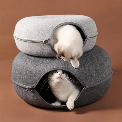 Cozy Cat Tunnel Bed Retreat