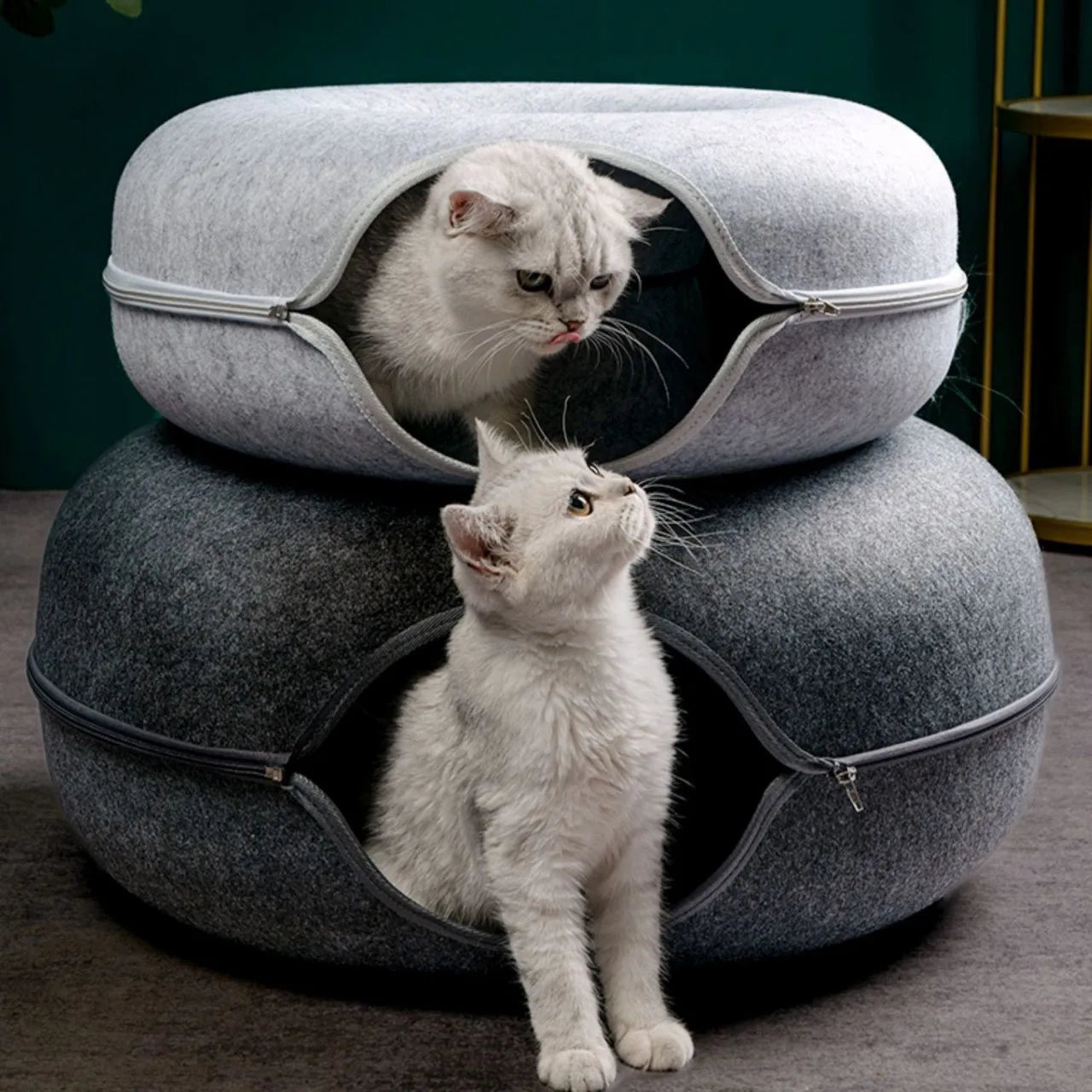 Cozy Cat Tunnel Bed Retreat