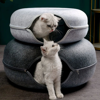 Cozy Cat Tunnel Bed Retreat