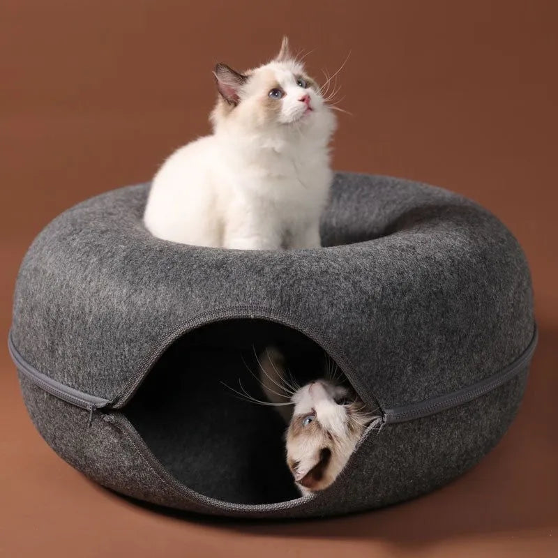 Cozy Cat Tunnel Bed Retreat