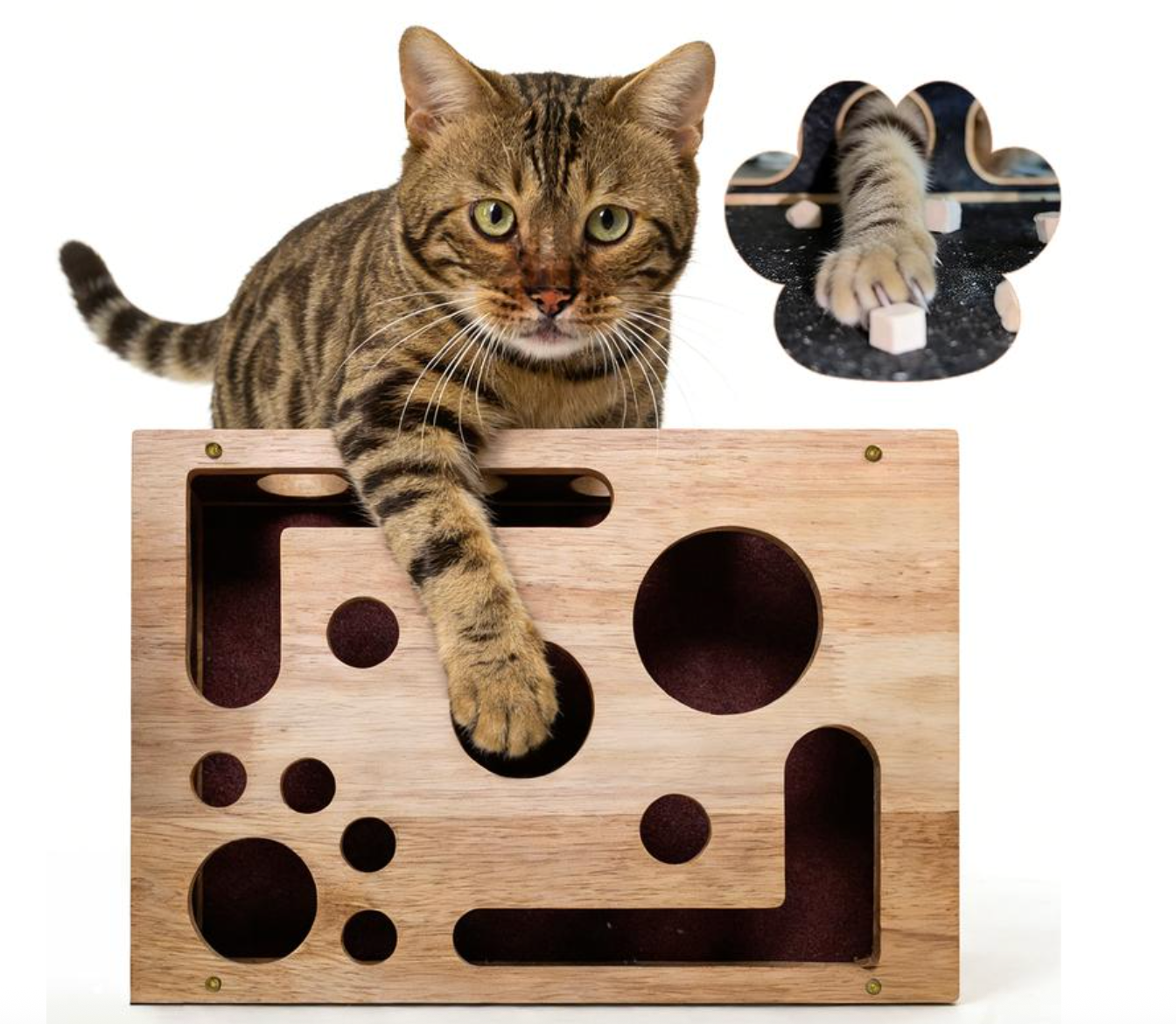 PETIQ™ Cat Scratch & Groom Puzzle Box